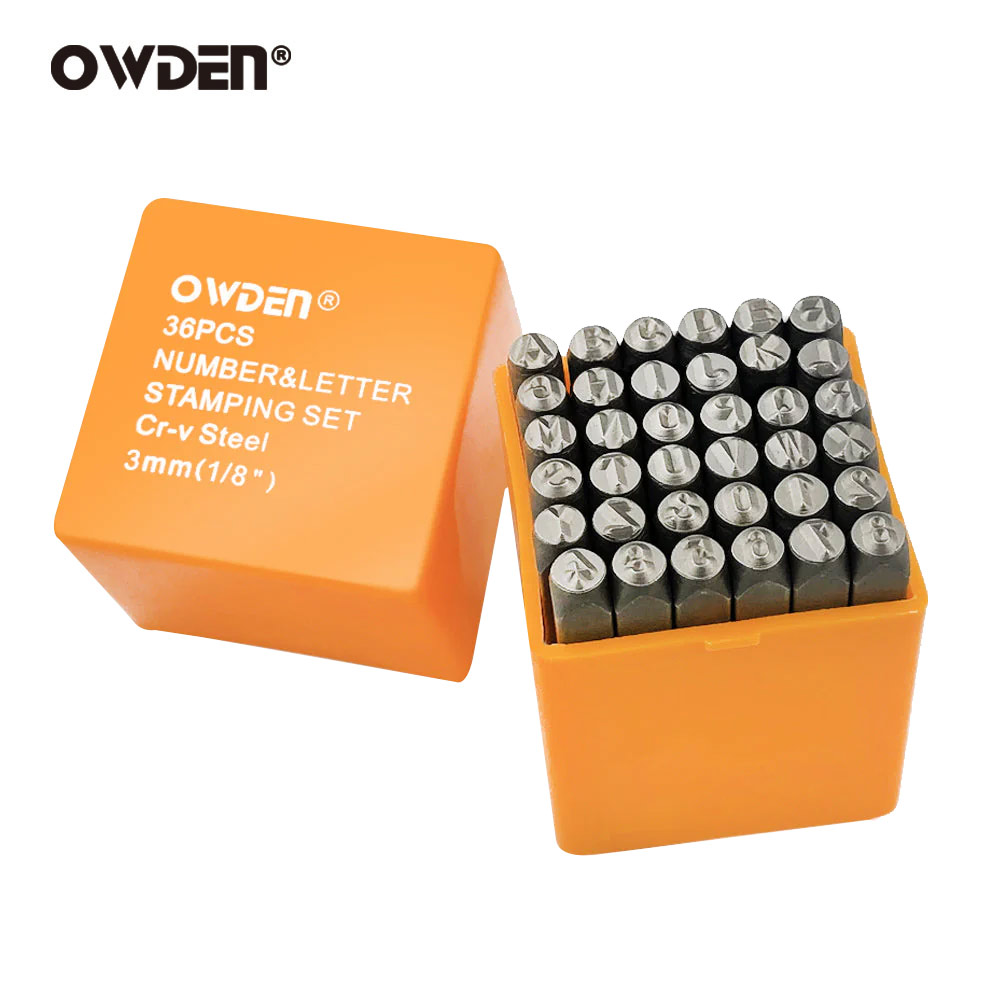Jewelry Making Tool Kit - OWDEN 36Pcs 3mm Steel Metal Stamp