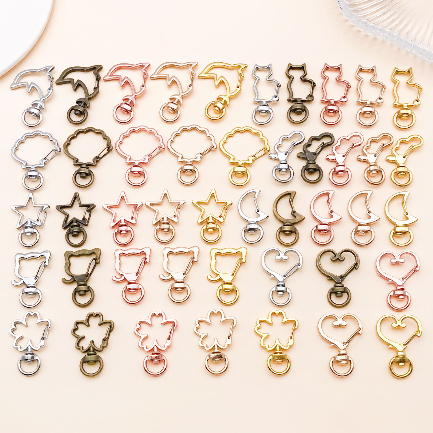 Jewelry Making Articles - 5pcs/lot Heart Star Moon Cat Dog