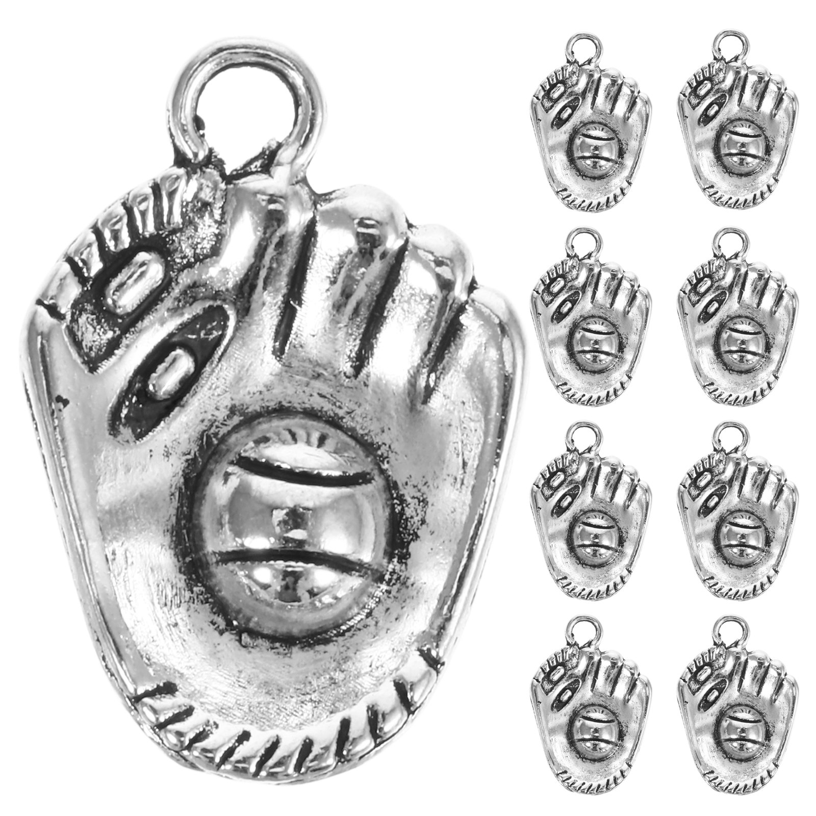Jewelry Making Gloves - 20Pcs Baseball Glove Pendants Vintage Alloy