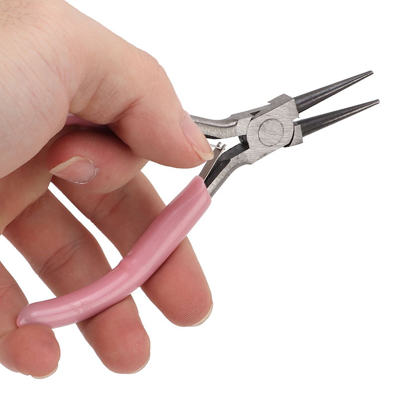 Jewelry Making Round Nose Pliers - Mini Pliers Diagonal Round Bent Needle