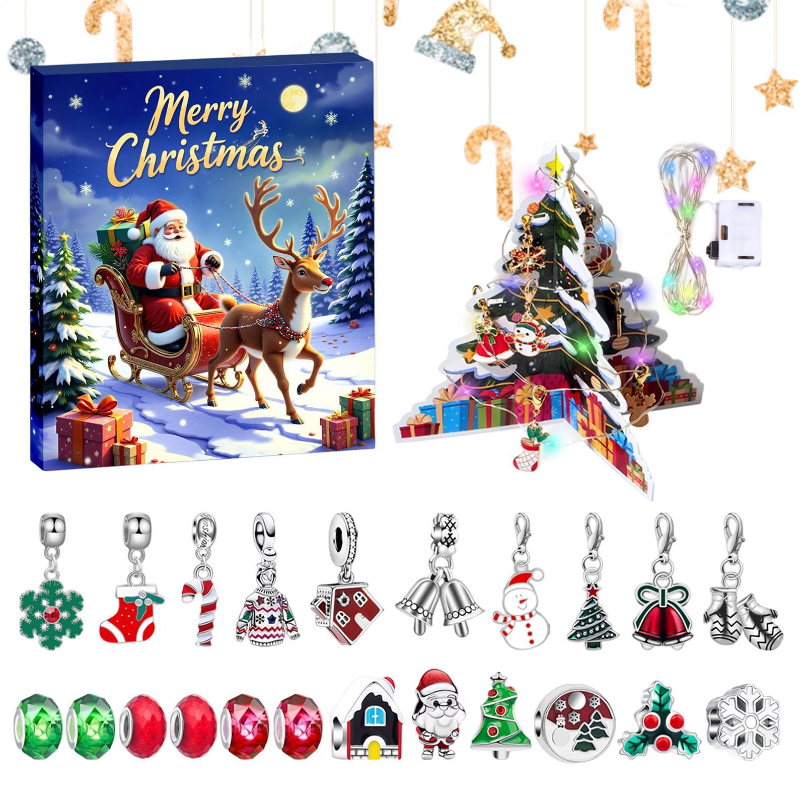 Jewelry Making Kit For Kids - Christmas Gifts Advent Bracelet 24 Days
