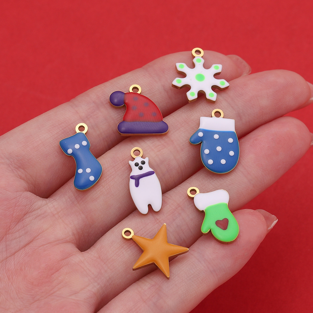 Jewelry Making Gloves - 1pcs Stainless Steel Christmas Style Tree