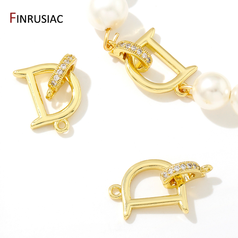 Jewelry Making Articles - 18K Gold Plated Brass Fasteners For