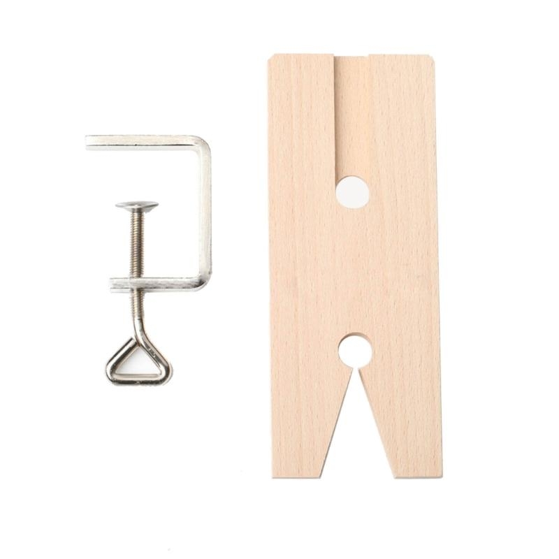 Jewelry Making Process - F42F Wooden Rings Clamp Table Plug