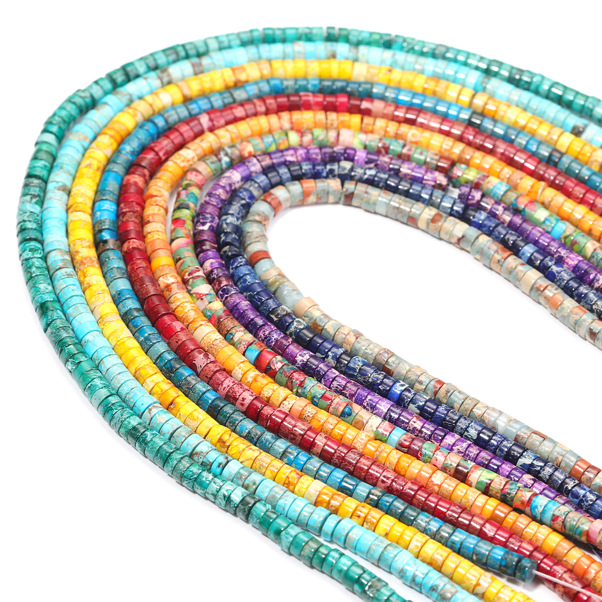 Jewelry Making For Couples - Natural Imperial Turquoise Flat Round Loose