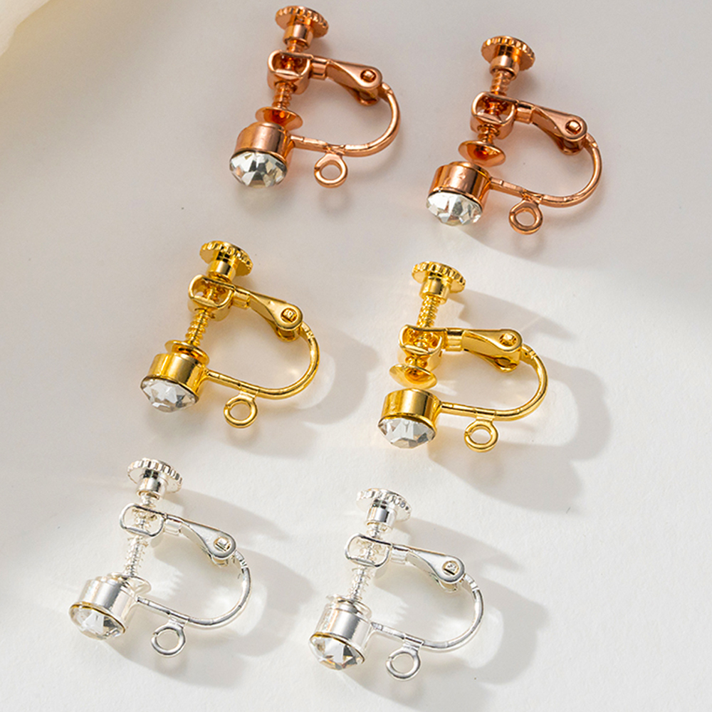 Jewelry Making Wire - 10pcs Brass Clip on Earring Converter