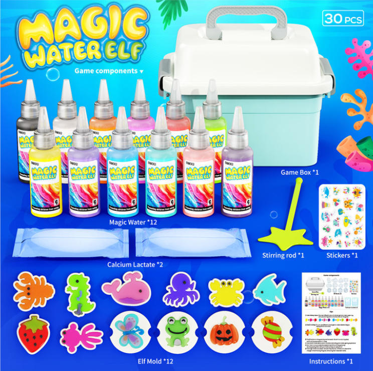Jewelry Making Kit For Kids - Magic Gel Water Beads Toy: 12-Pack