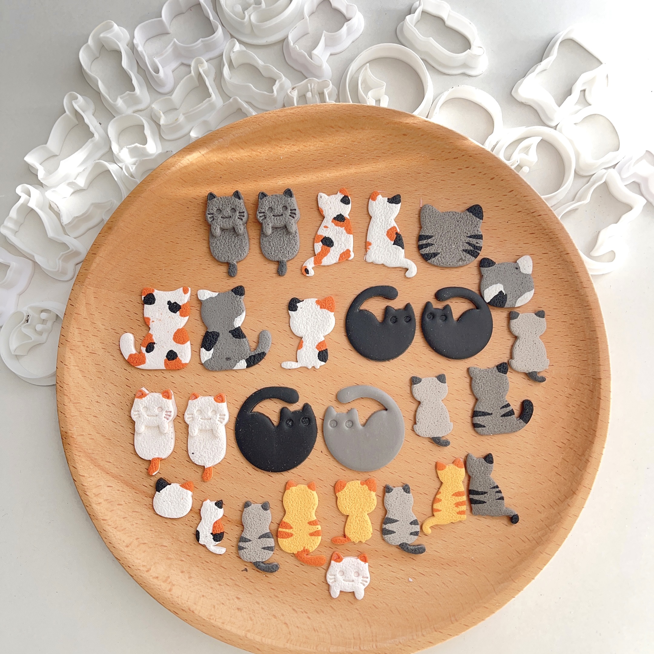 Jewelry Making Tool Kit - Cute Cat Soft Pottery Polymer Clay