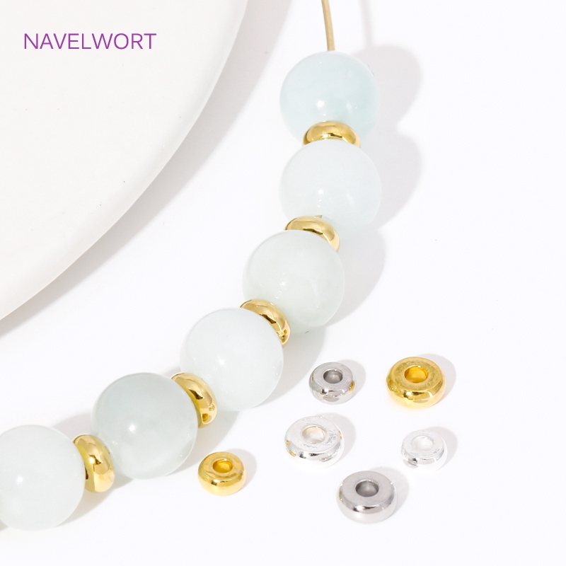 Jewelry Making Items - 4/5mm 18K Gold Plated Round Spacer