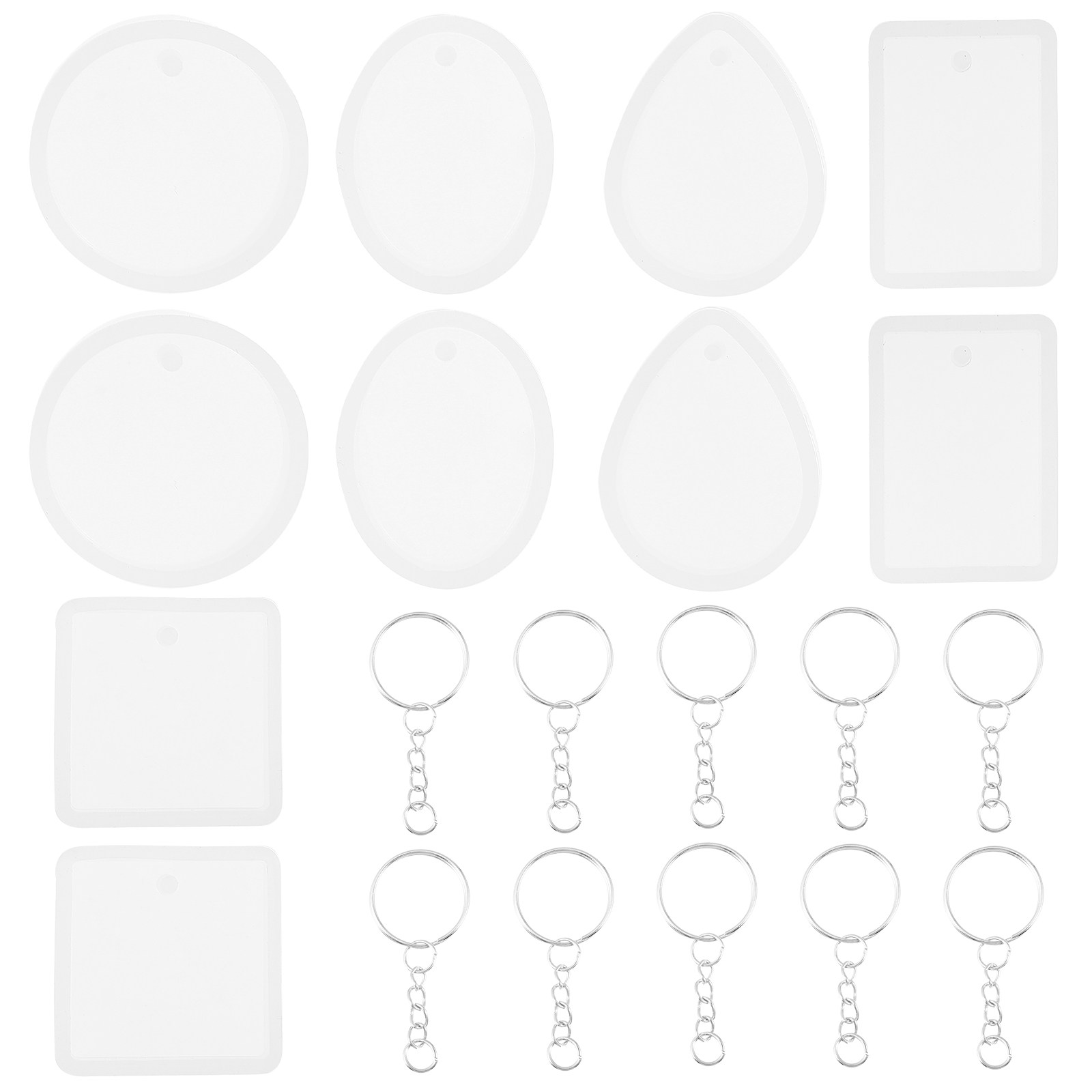 Jewelry Making Mold - 10pcs Diy Keychain Pendant Charm Mold