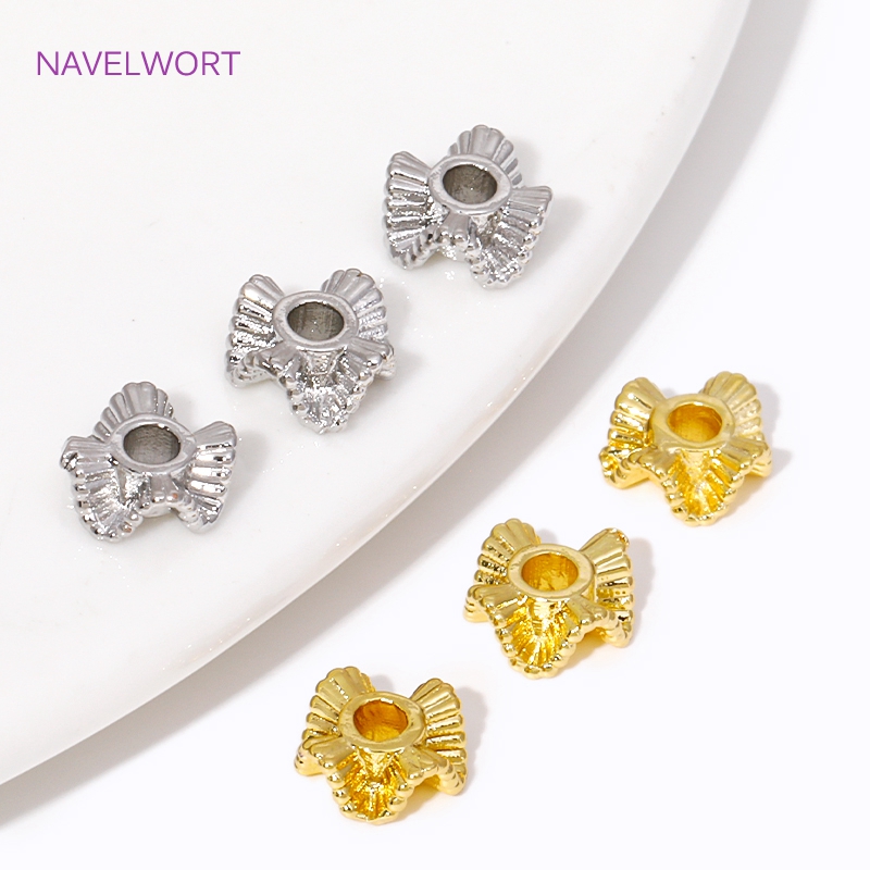 Jewelry Making Items - 18K Gold Plated Wavy Shape Spacer