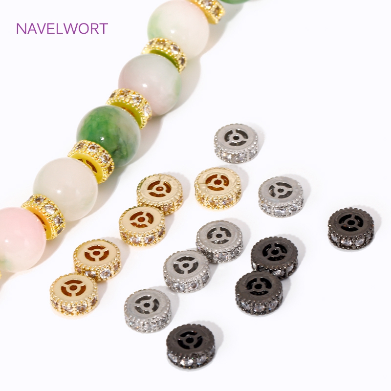 Jewelry Making Items - 14K/18K Gold Plated Flat Round Wheel