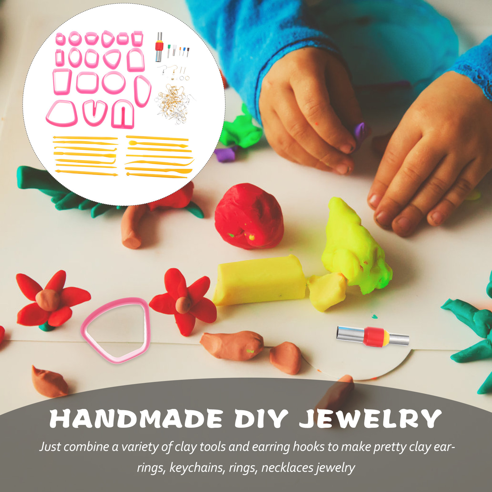 1Set Polymer Clay Cutter Kit S - Jewelry Making Tool Kit incelemesi ve fiyatı