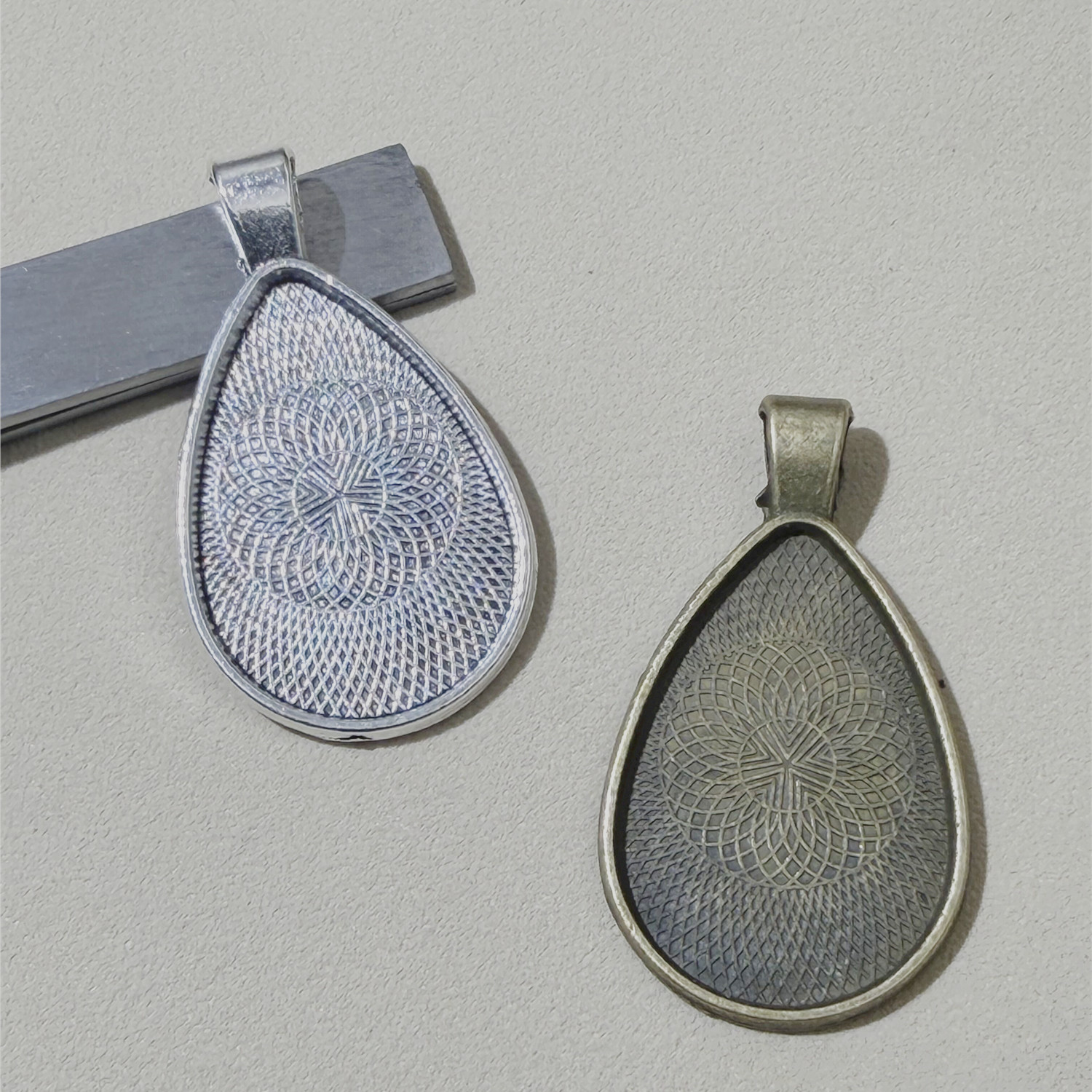 10pcs Drop Inner Size 20x30mm  - Pendant Blank Bezel incelemesi ve fiyatı