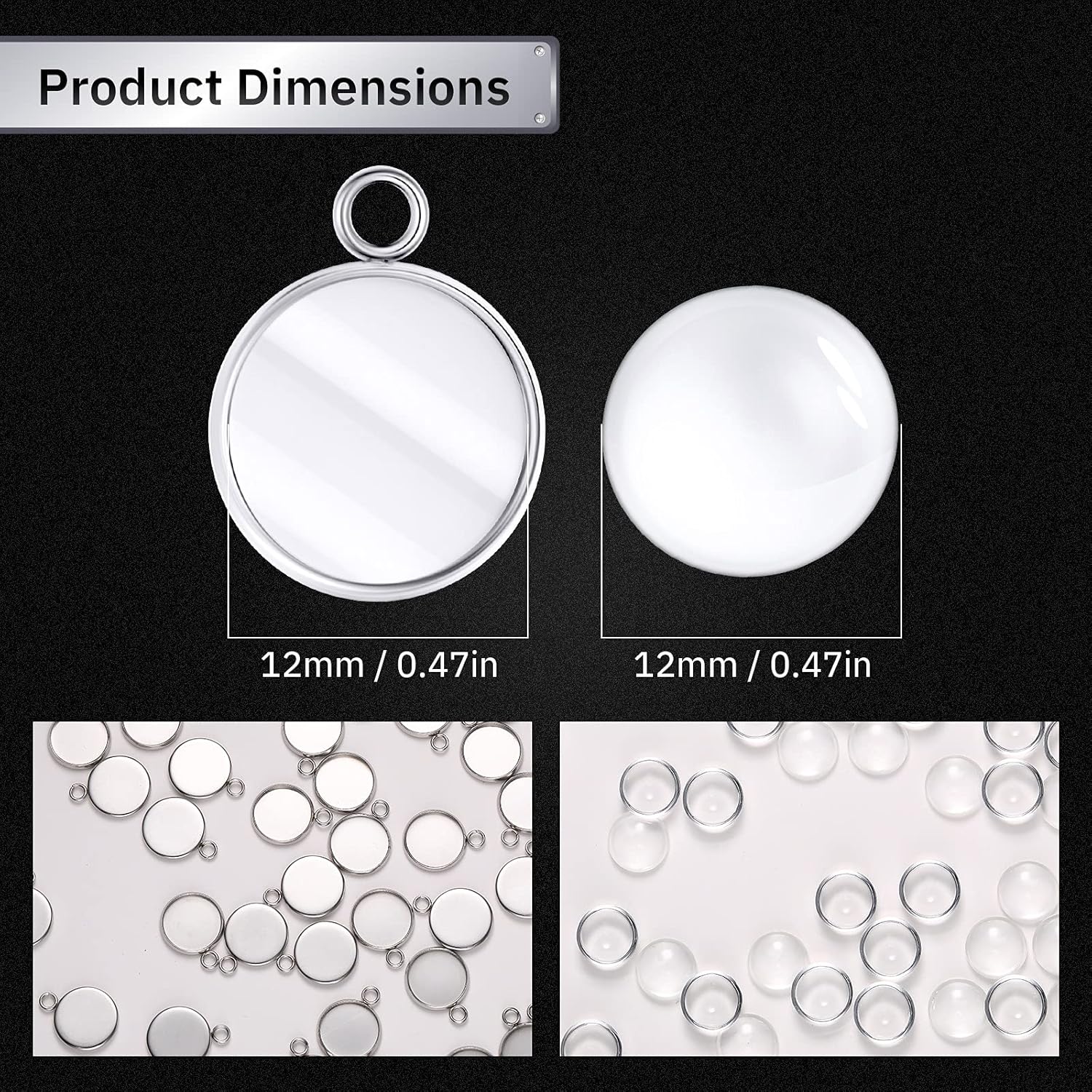 20 Pieces Stainless Steel Roun - Pendant Blank Bezel incelemesi ve fiyatı