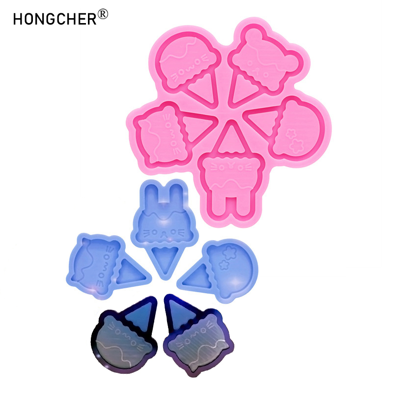 Shiny mirror cartoon animal ic - Jewelry Making Mold incelemesi ve fiyatı