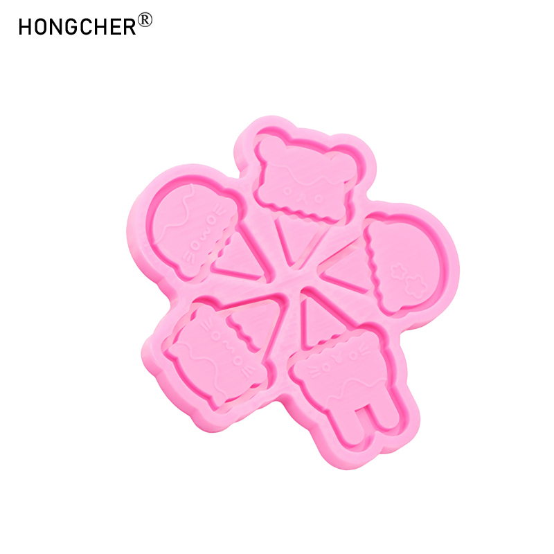Shiny mirror cartoon animal ic - Jewelry Making Mold incelemesi ve fiyatı