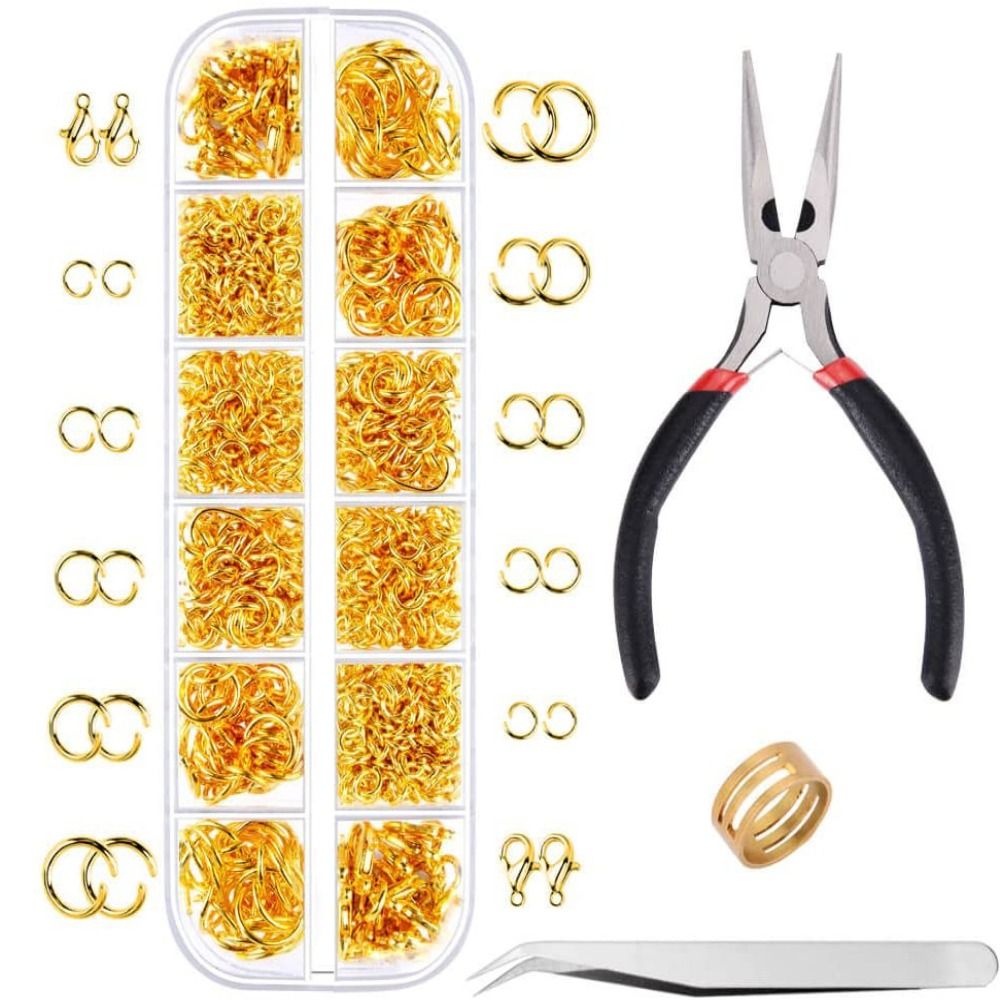 1200pcs 4-10mm Gold Silver Ope - Jewelry Plier Set incelemesi ve fiyatı