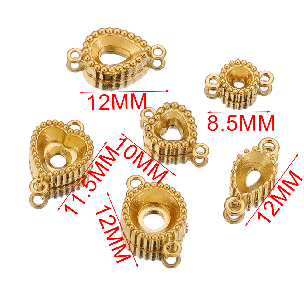 10pcs Stainless Steel Double H - Pendant Blank Bezel incelemesi ve fiyatı