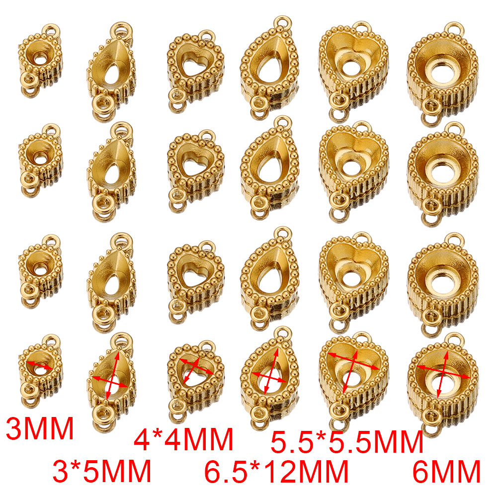 10pcs Stainless Steel Double H - Pendant Blank Bezel incelemesi ve fiyatı