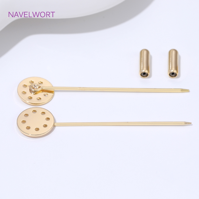 14K Gold Plated Long Brooch Sa - Jewelry Making Articles incelemesi ve fiyatı