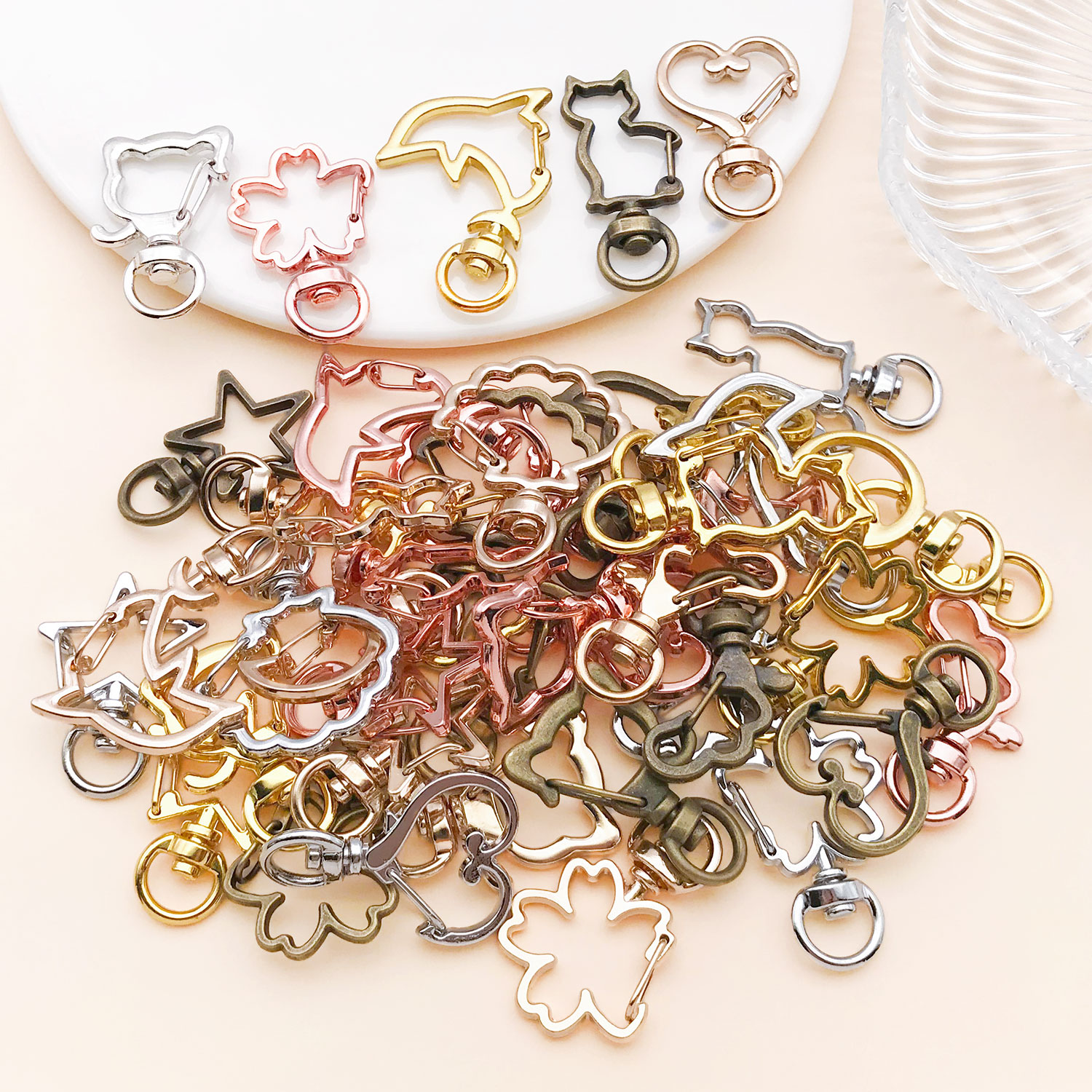 5pcs/lot Heart Star Moon Cat D - Jewelry Making Articles incelemesi ve fiyatı