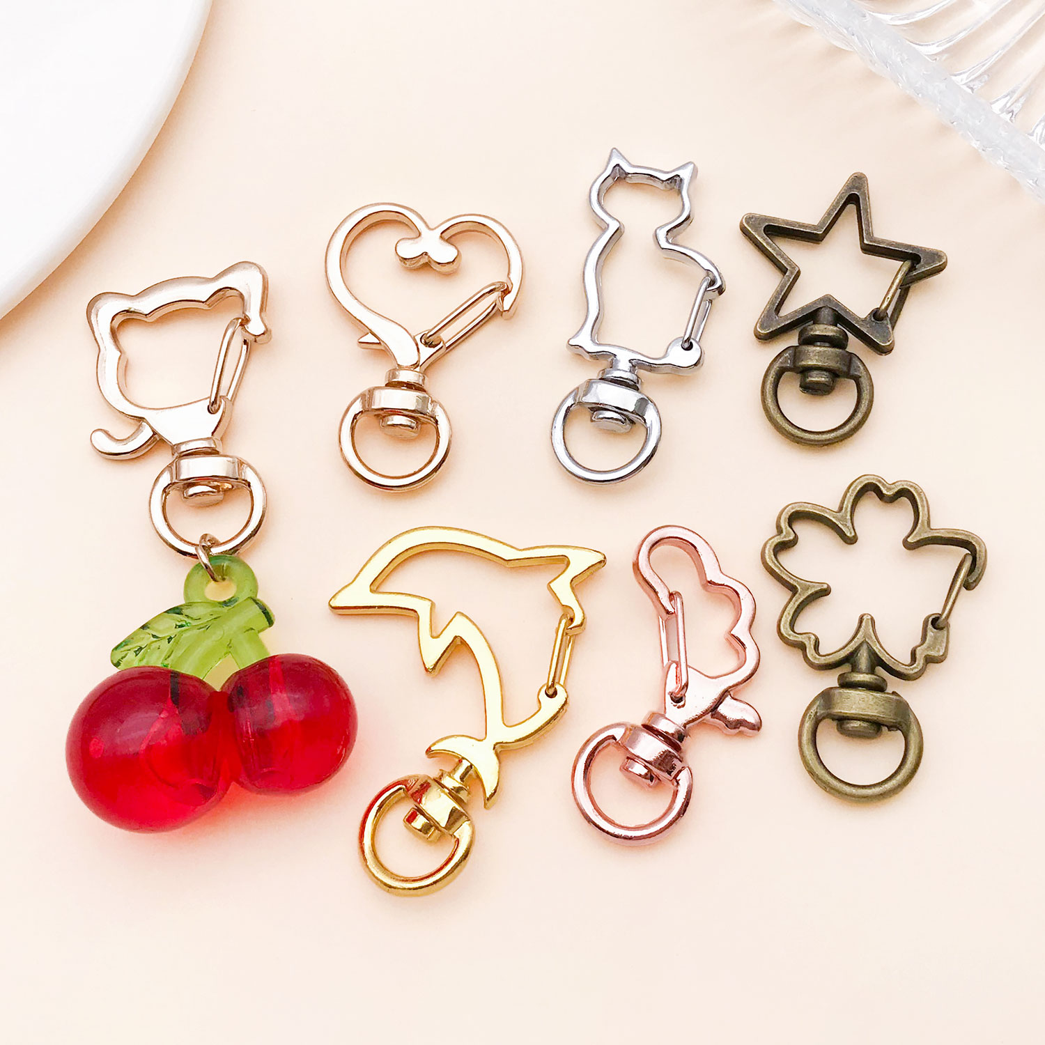 5pcs/lot Heart Star Moon Cat D - Jewelry Making Articles incelemesi ve fiyatı