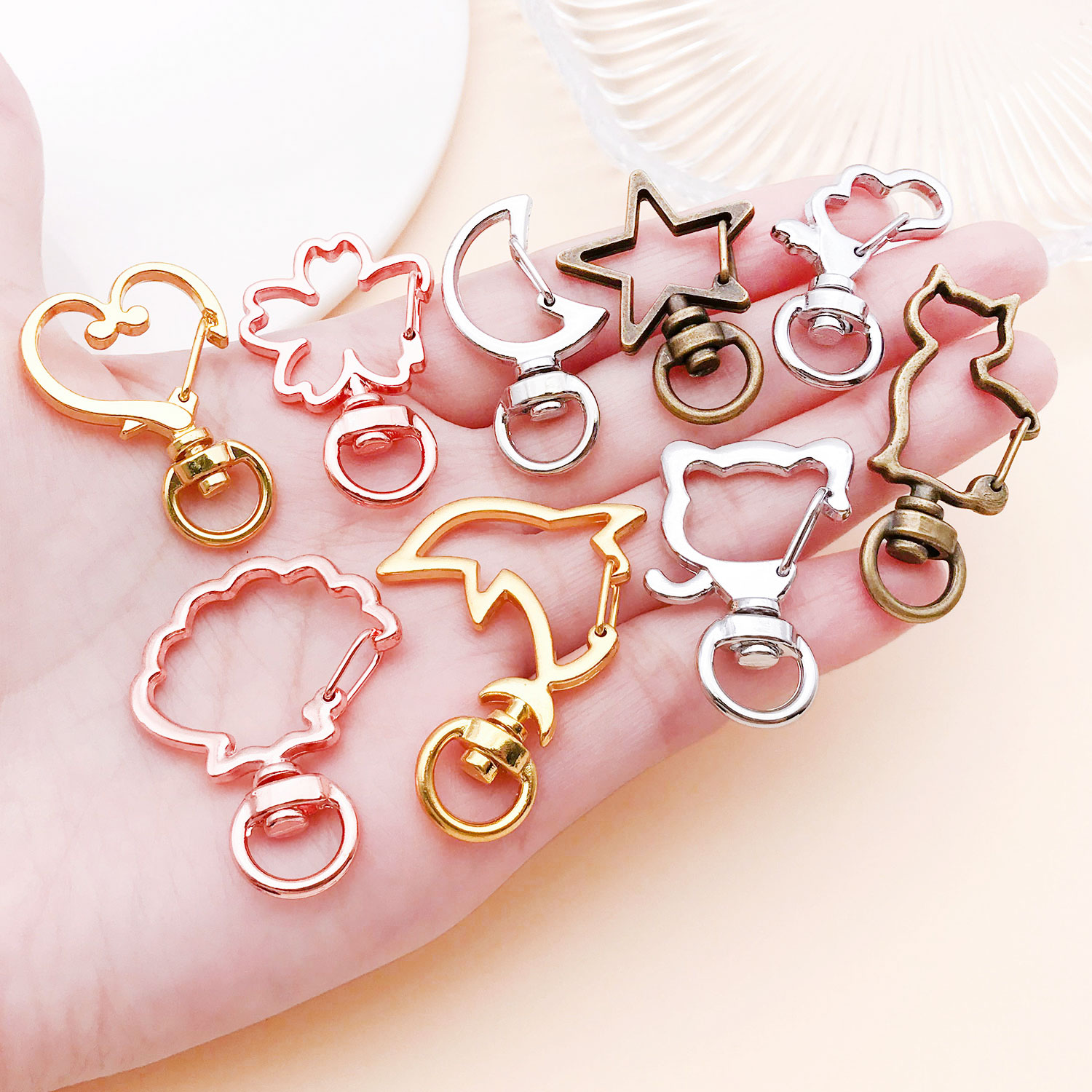 5pcs/lot Heart Star Moon Cat D - Jewelry Making Articles incelemesi ve fiyatı