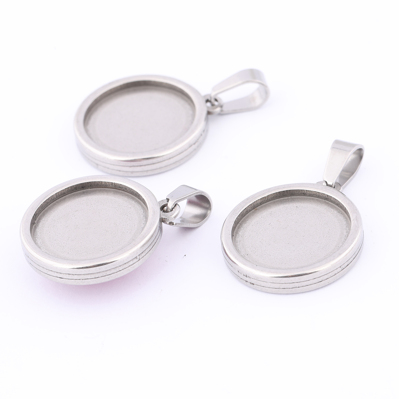 5pcs Stainless Steel Gold Plat - Pendant Blank Bezel incelemesi ve fiyatı