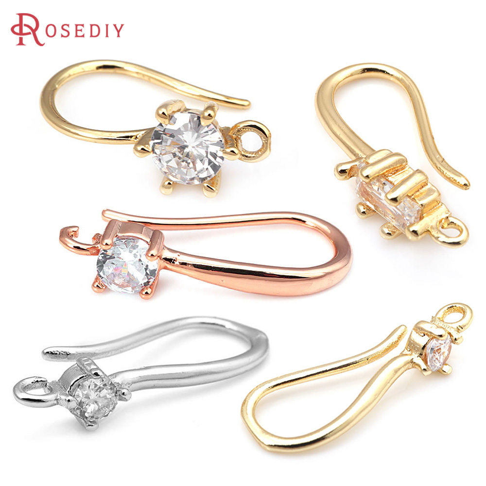 18K Gold Color Brass with Zirc - Jewelry Making Articles incelemesi ve fiyatı