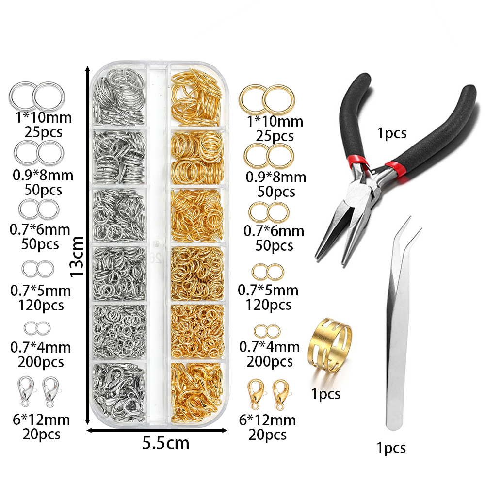 930pcs/Box Jewelry Findings Ki - Jewelry Making Kit For Kids incelemesi ve fiyatı