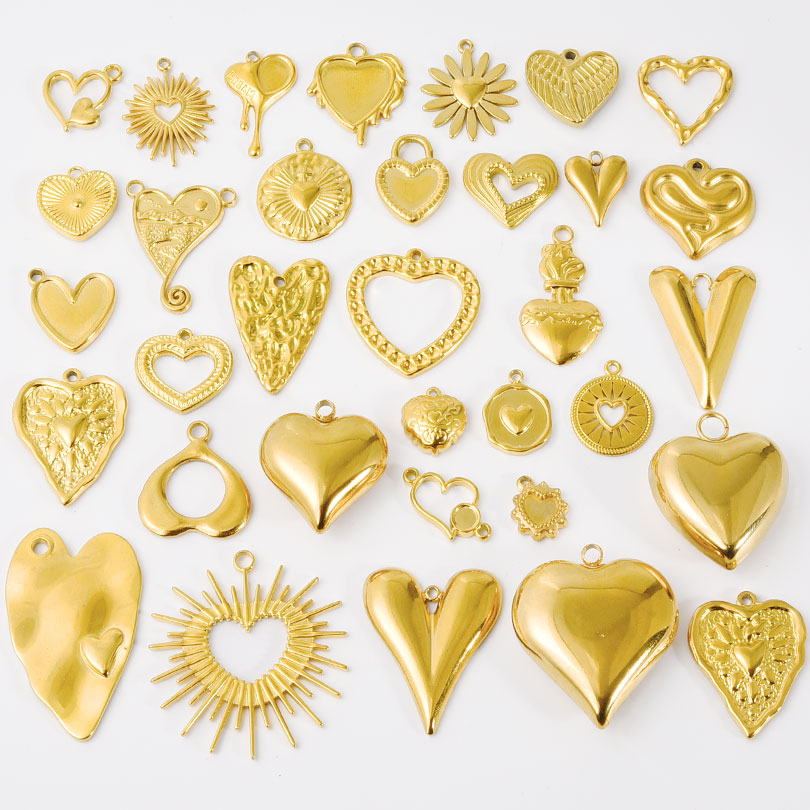 5pcs Golden Stainless Steel Co - Jewelry Making For Couples incelemesi ve fiyatı