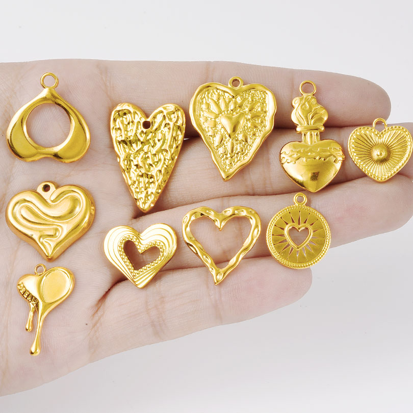 5pcs Golden Stainless Steel Co - Jewelry Making For Couples incelemesi ve fiyatı
