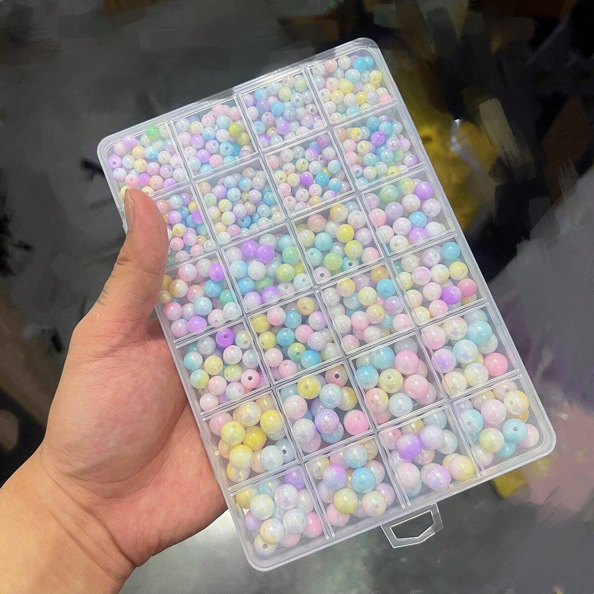 800pcs/24 grid set box 6mm/8mm - Jewelry Making For Couples incelemesi ve fiyatı
