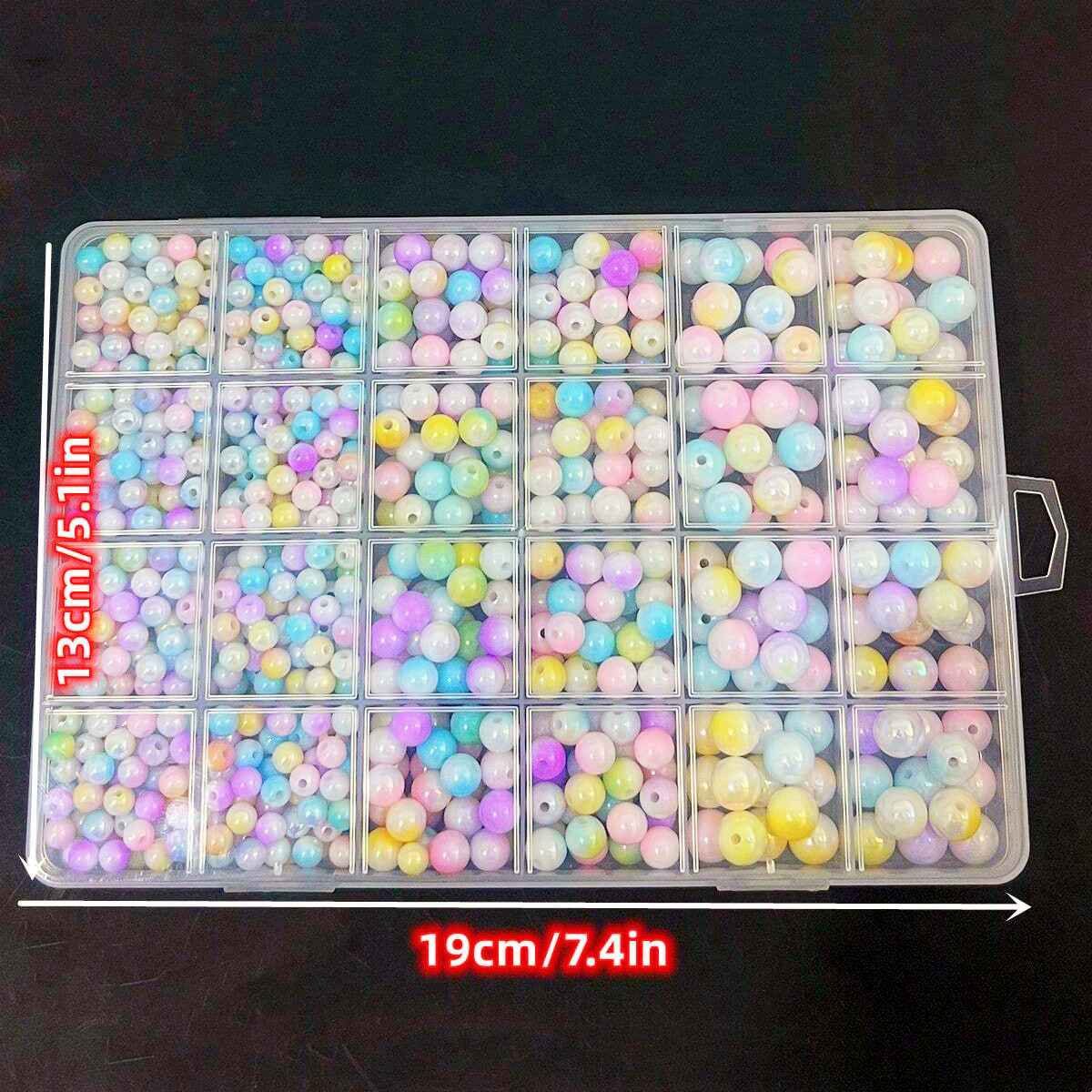 800pcs/24 grid set box 6mm/8mm - Jewelry Making For Couples incelemesi ve fiyatı