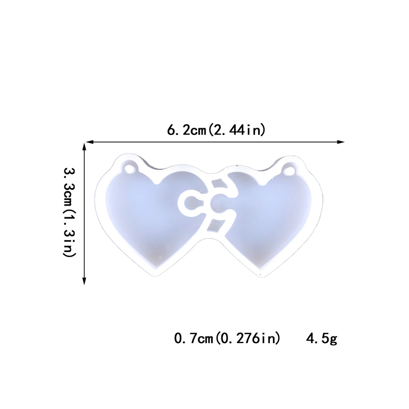 Heart Keychain Epoxy Resin Sil - Jewelry Making For Couples incelemesi ve fiyatı