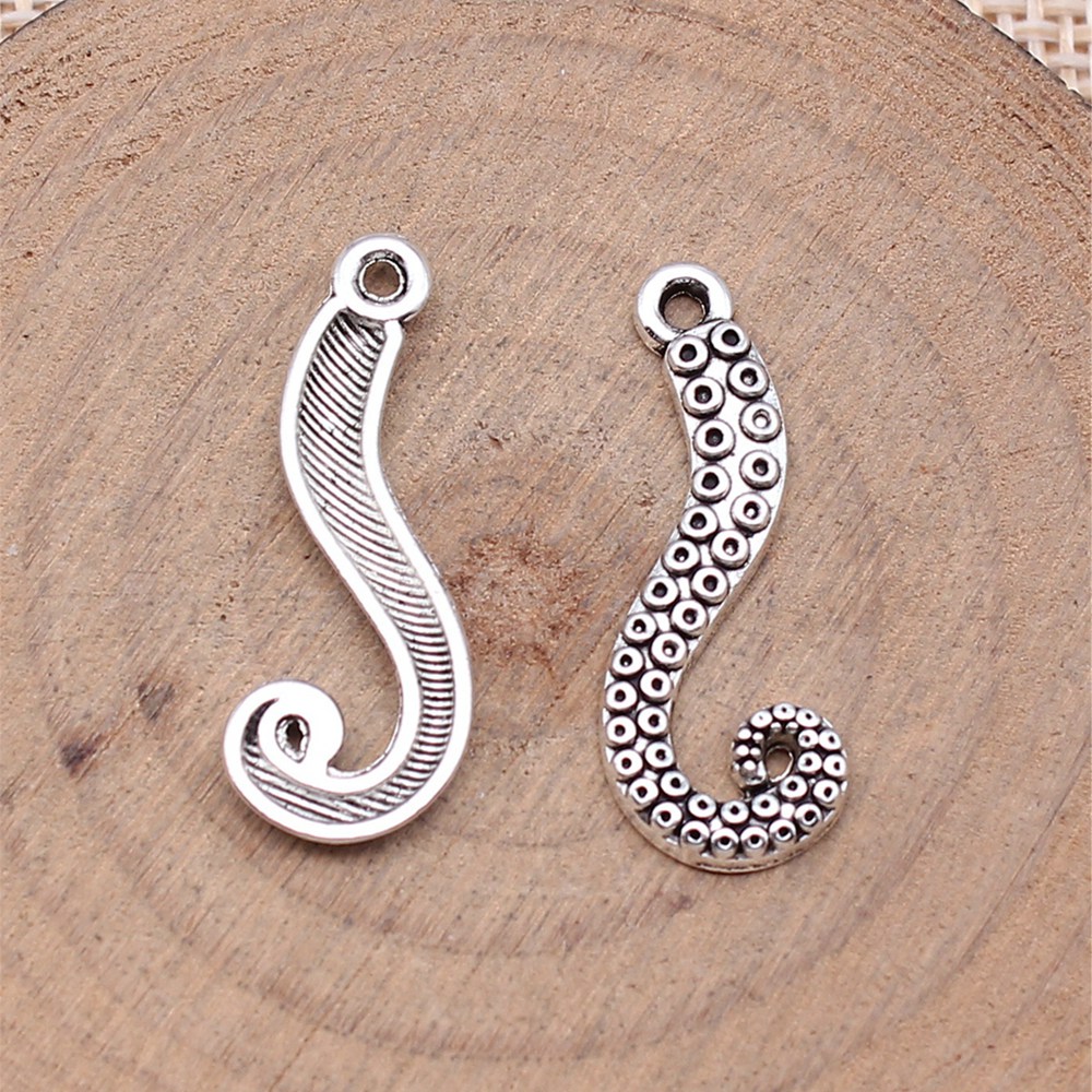 20pcs/lot Octopus Leg Charms F - Jewelry Making For Couples incelemesi ve fiyatı