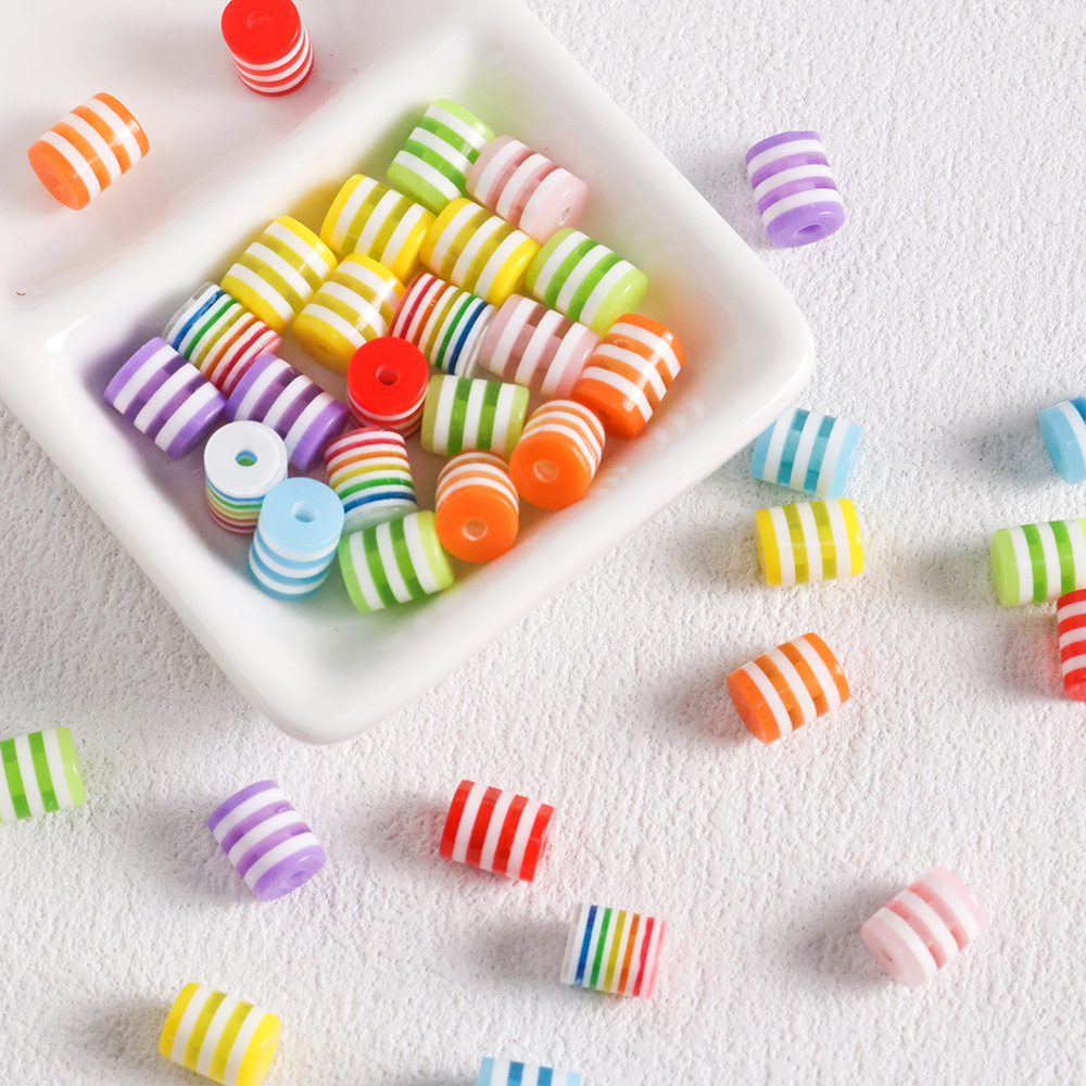 100 pcs/lot Rainbow Cylindrica - Jewelry Making Event incelemesi ve fiyatı