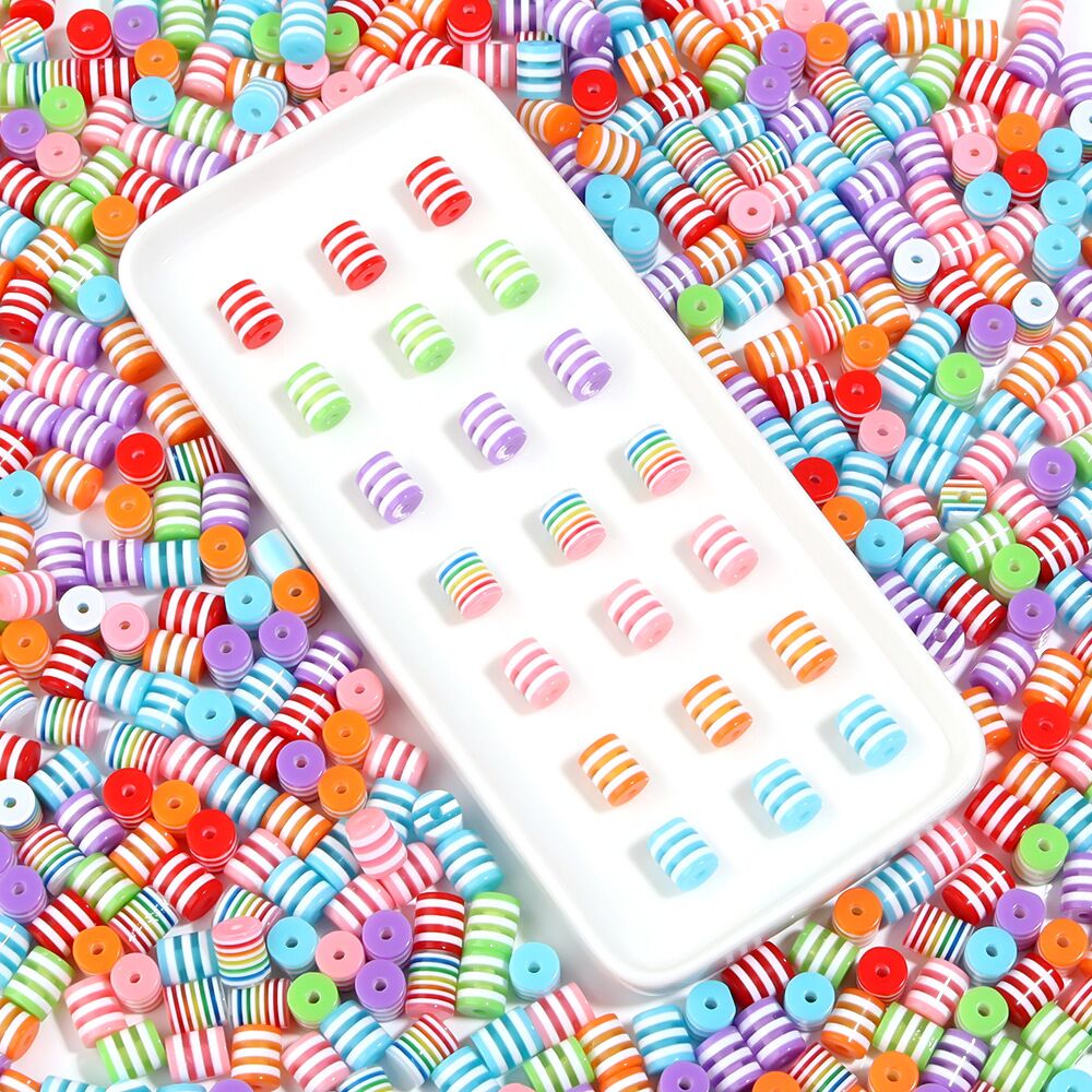 100 pcs/lot Rainbow Cylindrica - Jewelry Making Event incelemesi ve fiyatı