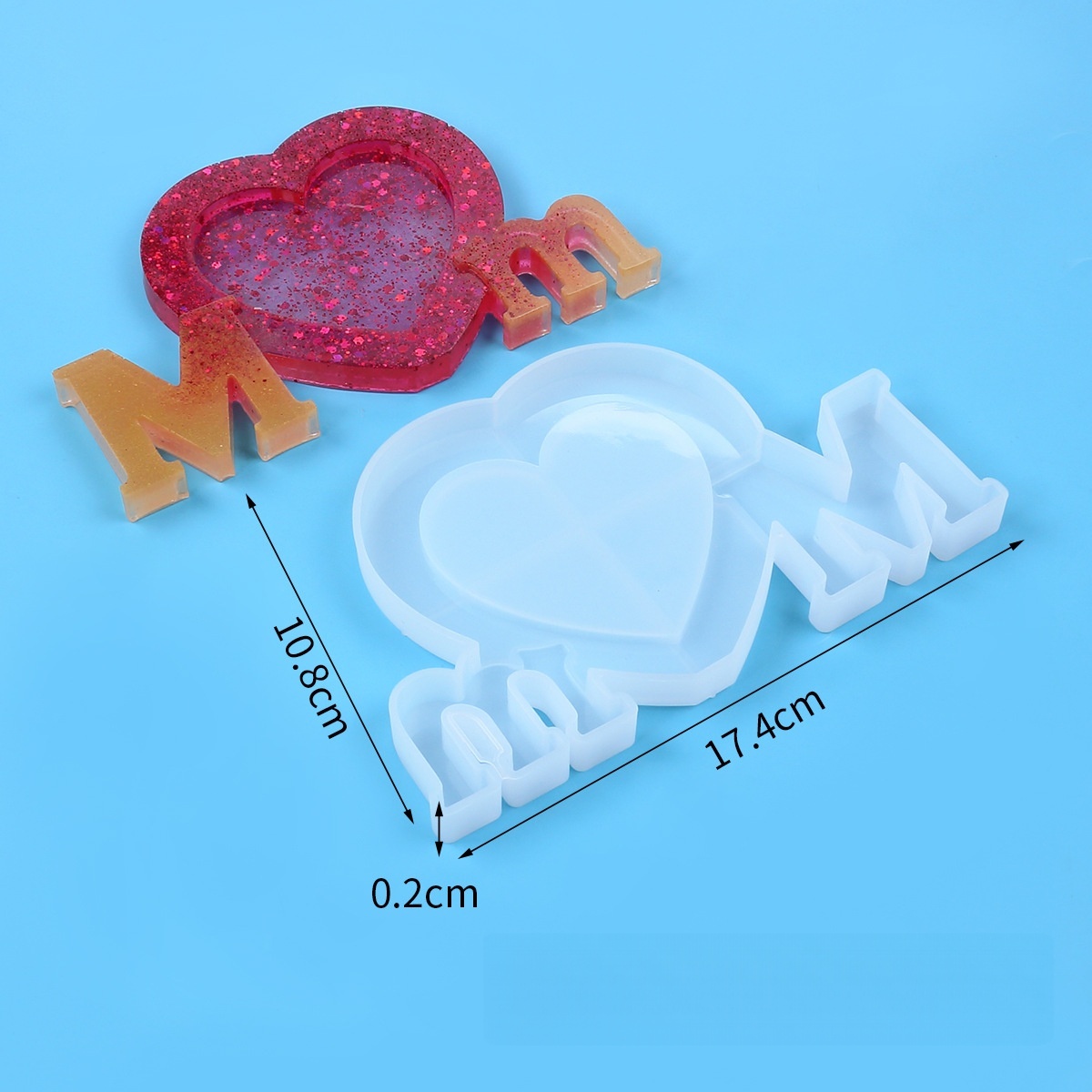 Letter Mm Epoxy Resin Silicone - Jewelry Making Mold incelemesi ve fiyatı