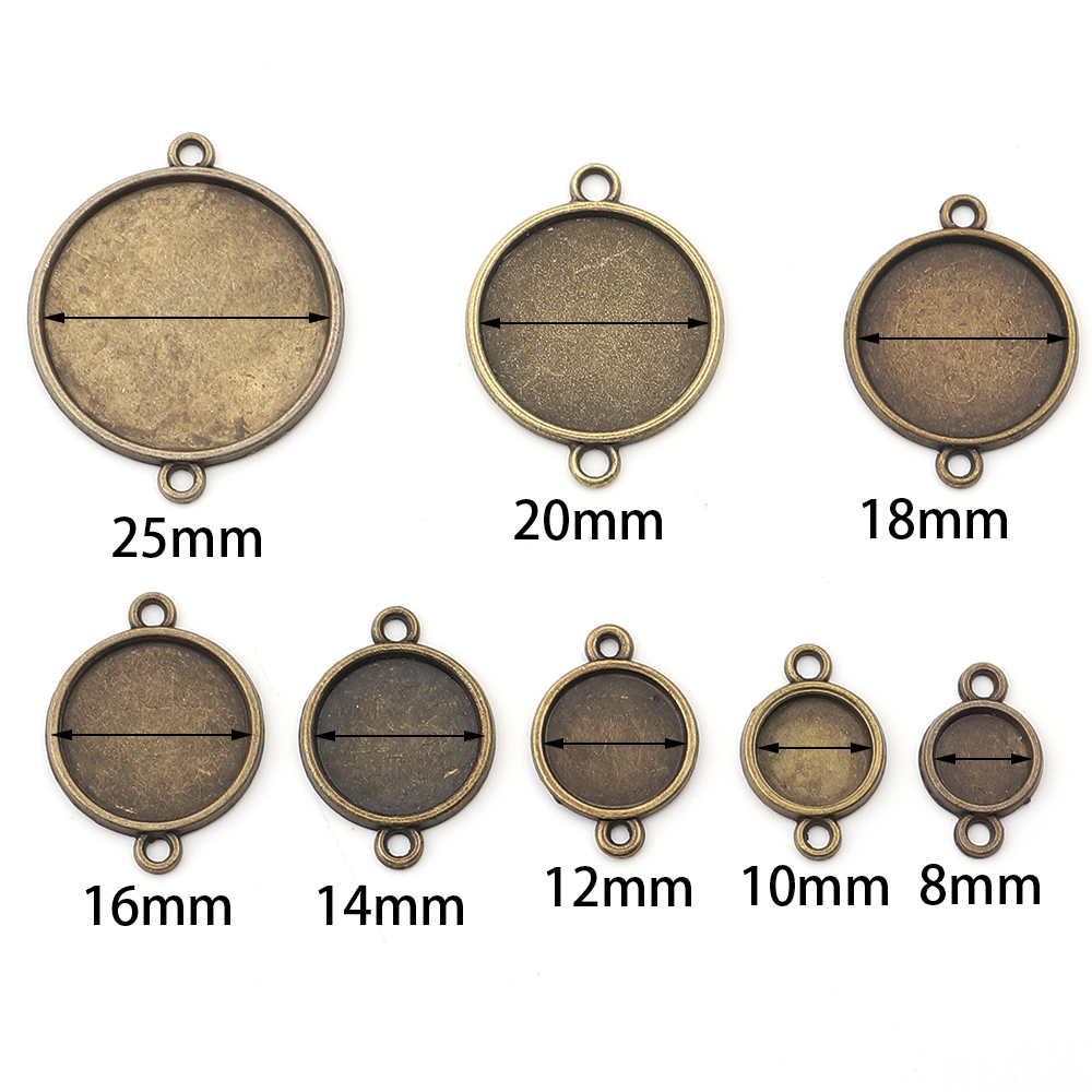 10pcs 8/10/12/14/16/18/20/25mm - Pendant Blank Bezel incelemesi ve fiyatı