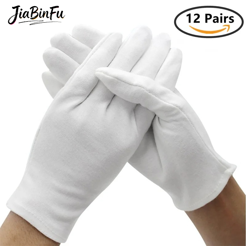 12/6 Pairs Cotton Work Gloves  - Jewelry Making Gloves incelemesi ve fiyatı