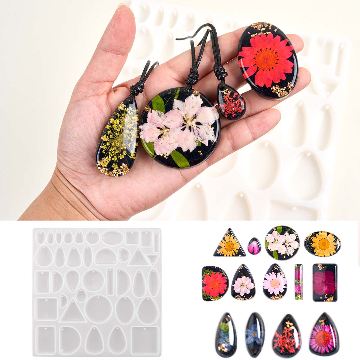 Time Stone Pendant Silicone Mo - Jewelry Making Mold incelemesi ve fiyatı