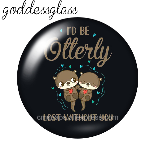 New Cute Cartoon Otter couples - Jewelry Making For Couples incelemesi ve fiyatı