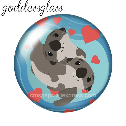 New Cute Cartoon Otter couples - Jewelry Making For Couples incelemesi ve fiyatı