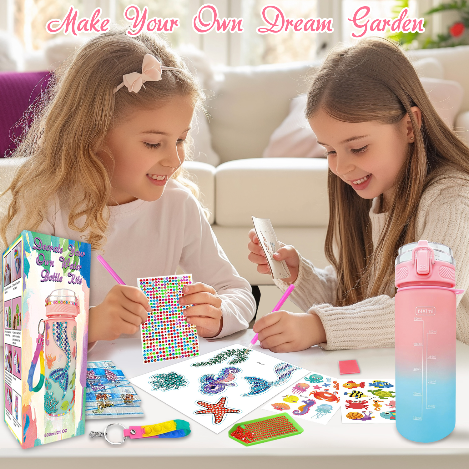 Decorate Your Own Water Bottle - Jewelry Making Kit For Kids incelemesi ve fiyatı