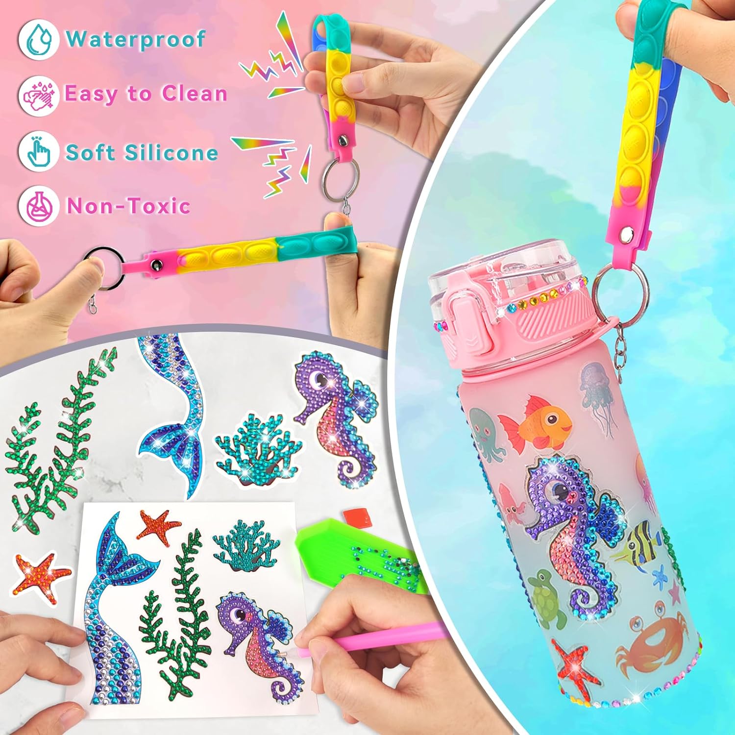 Decorate Your Own Water Bottle - Jewelry Making Kit For Kids incelemesi ve fiyatı