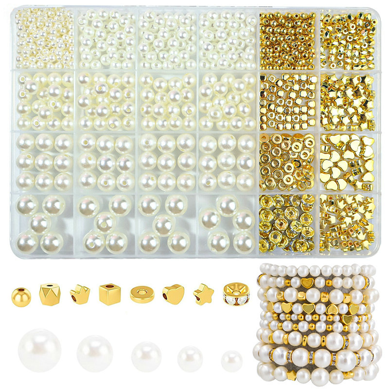 Golden Spacer Beads For Bracel - Jewelry Making Kit For Kids incelemesi ve fiyatı