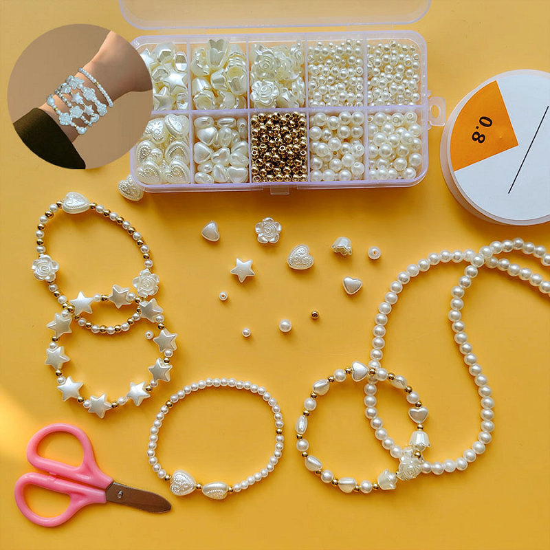 Golden Spacer Beads For Bracel - Jewelry Making Kit For Kids incelemesi ve fiyatı