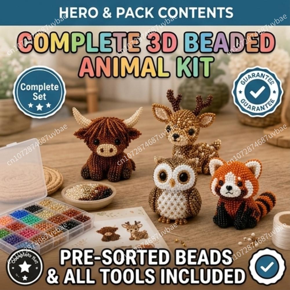 Mini 3D Animal Bead Crafting S - Jewelry Making Kit For Kids incelemesi ve fiyatı